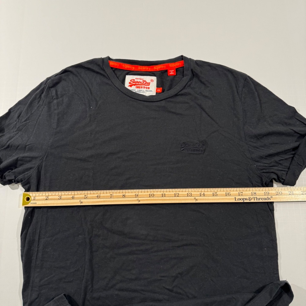 Superdry Dress T-Shirt Women XXL Black Orange Label Crew Neck M10102OQ - Picture 3 of 7